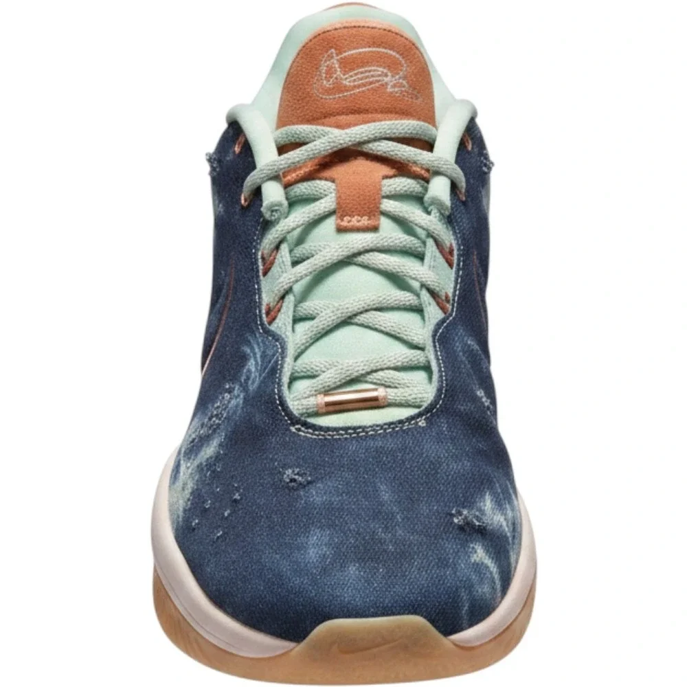 Nike LeBron 21 Aragonite Basketball Shoes Sneakers Denim Indigo Size 14 Mens NBA